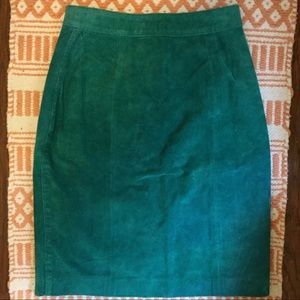 The Limited Suede Pencil Skirt